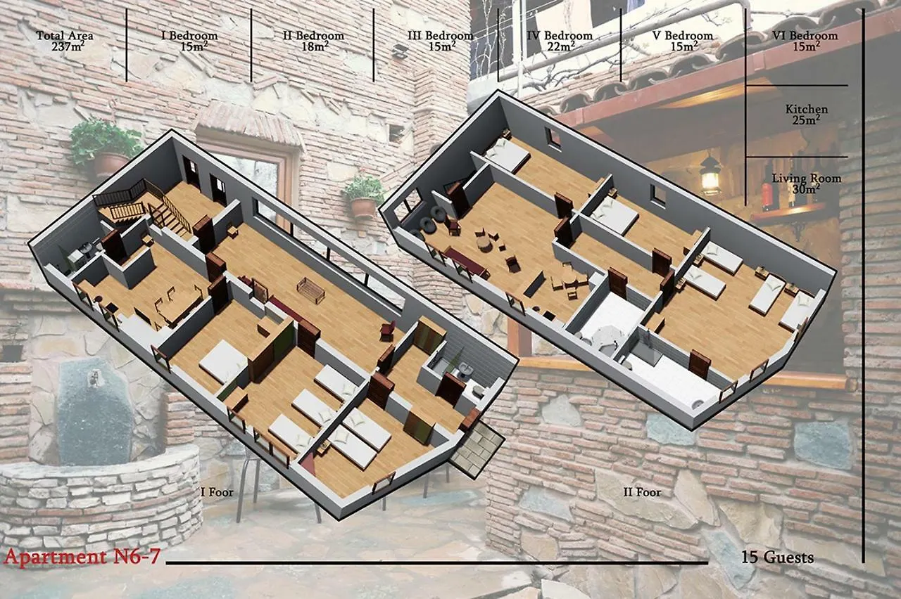 Aparthotel Apartments With Wine Cellar In Old Tbilisi
